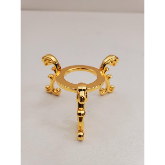 metal display stand for egg, mineral, orb or crystal ball, egg stand, crystal - Picture 6 of 10